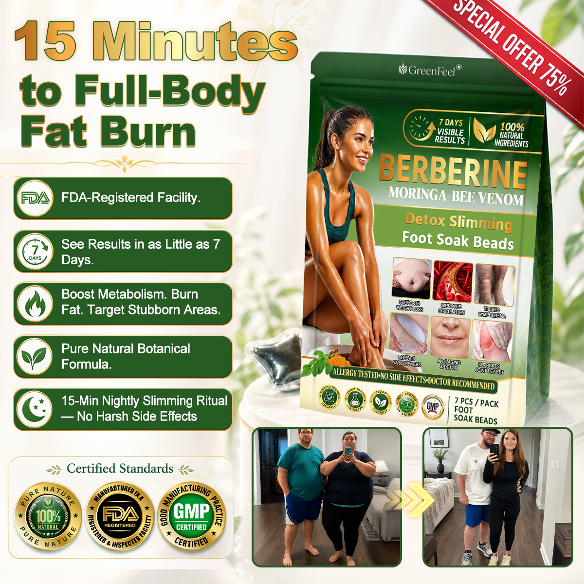 𝑮𝒓𝒆𝒆𝒏𝑭𝒆𝒆𝒍® 10-𝒊𝒏-1 𝑩𝒆𝒓𝒃𝒆𝒓𝒊𝒏𝒆 𝑴𝒐𝒓𝒊𝒏𝒈𝒂 𝑵𝑨𝑫+ 𝑯𝒆𝒓𝒃𝒂𝒍 𝑴𝒆𝒕𝒂𝒃𝒐𝒍𝒊𝒔𝒎 𝑭𝒐𝒐𝒕 𝑺𝒐𝒂𝒌 𝑩𝒆𝒂𝒅𝒔