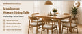 𝐰𝐞𝐥𝐥𝐧𝐞𝐬𝐬𝐡𝐨𝐮𝐬𝐞𝐮𝐬𝐚™ Scandinavian Wooden Dining Table