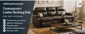 𝐰𝐞𝐥𝐥𝐧𝐞𝐬𝐬𝐡𝐨𝐮𝐬𝐞𝐮𝐬𝐚™ Contemporary Leather Reclining Sofa