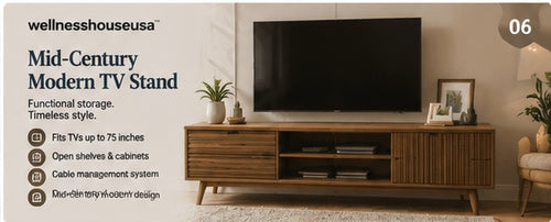 6. 𝐰𝐞𝐥𝐥𝐧𝐞𝐬𝐬𝐡𝐨𝐮𝐬𝐞𝐮𝐬𝐚™ Mid-Century Modern TV Stand