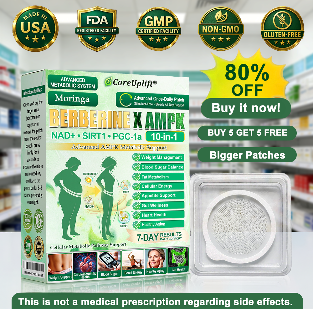 👩‍⚕️🇺🇲𝐂𝐚𝐫𝐞𝐔𝐩𝐥𝐢𝐟𝐭®MetaboX 10-IN-1 Berberine AMPK Patch