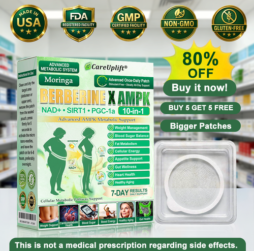 👩‍⚕️🇺🇲𝐂𝐚𝐫𝐞𝐔𝐩𝐥𝐢𝐟𝐭®MetaboX 10-IN-1 Berberine AMPK Patch